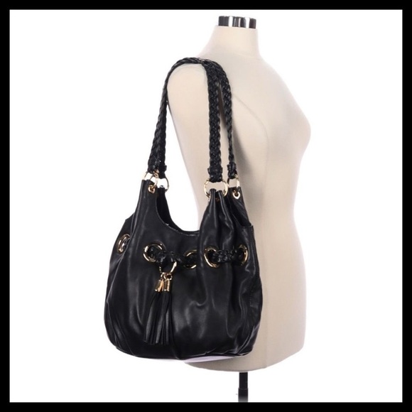 MICHAEL KORS Braided Grommet 
Large Shoulder Bag - Picture 12 of 13